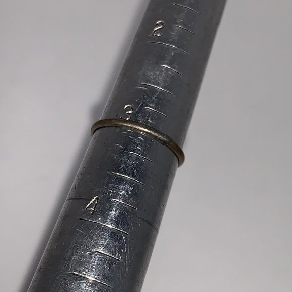 Sterling Silver Thin Plain Band Ring, Size 3 - Picture 9 of 9